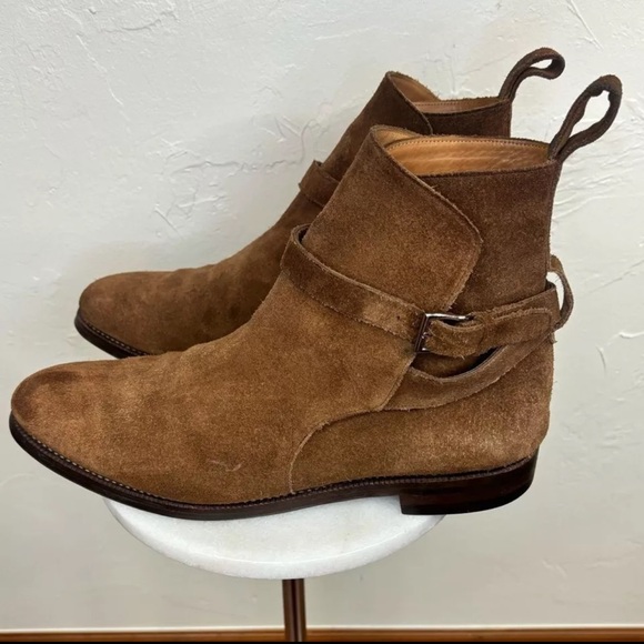 MEERMIN Men's Brown Rust Rapello Suede Boots - Size 11 - Picture 3 of 8